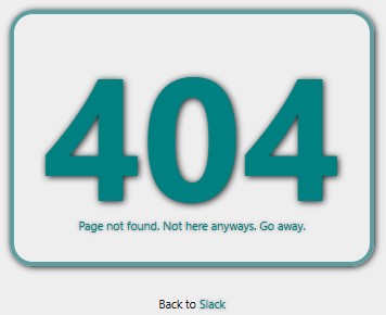 The current 404 page in light mode